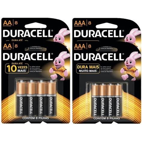 Tudo Sobre Kit Duracell Duralock Pilha Alcalina 16 Pilhas Aaa