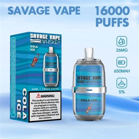 Disposable Vape Savage Whiskey Puffs E Cigarette Wholesale Price