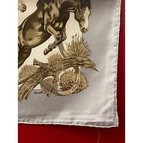 Carré foulard Hermès Les mustangs