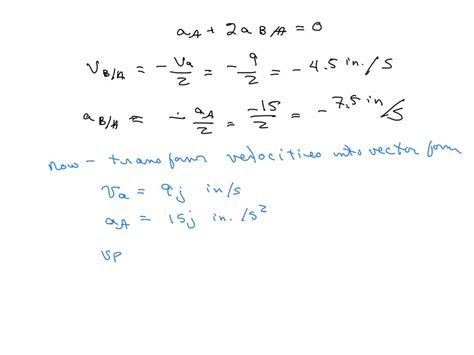 Solved Problem Knowing That At The Instant Shown Assembly A Has