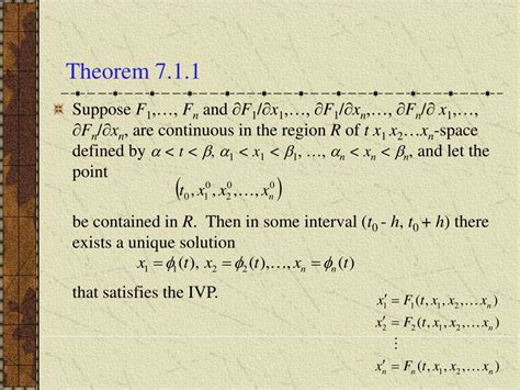 Ppt Ch Introduction To Systems Of First Order Linear Equations