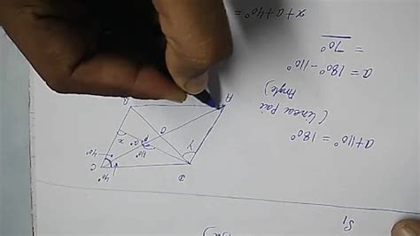 He Given Figure Shows A Rhombus Abcd Hich Angle Bcd Find Angles X An