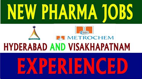 Latest Pharma Jobs In Telugu Pharma Jobs For Vizag And Hyderabad