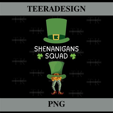 Leprechaun Shenanigans Squad Png Digital Download St Patricks Day