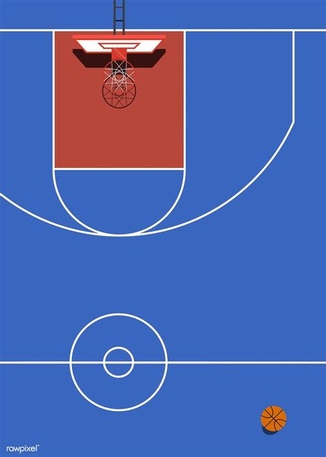 Aerial View of Basketball Court | Free Download