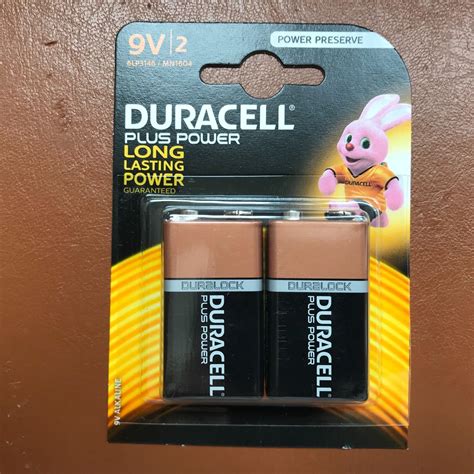 2 X Duracell 9v Pp3 Plus Power Batteries Smoke Alarm Lr22 Mn1604 Long Lasting 5000394105522 Ebay