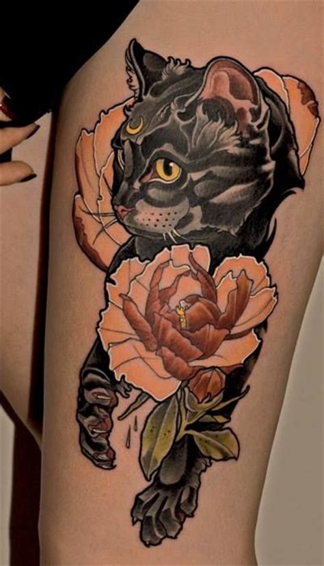 Ideas De Michi Tatuaje Neotradicional Tatuaje Gato Tattoo