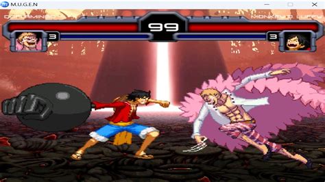 Luffy Vs Doflamingo SUPER EPIC ANIME FIGHTOne Piece Mugen Final Battle