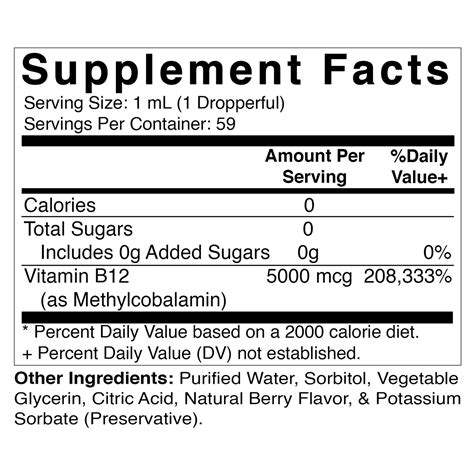 Liquid B12 Methyl B12 5000 Mcg 2 Oz Vitamatic