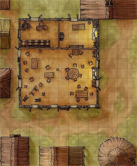 Golden Knight Inn No Labels By Torstan On Deviantart Dungeon Maps