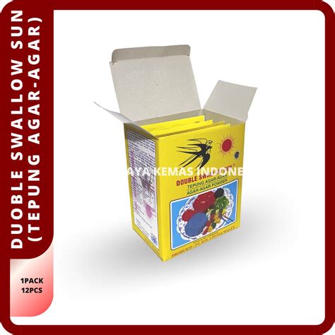 Agar Swallow Agar Double Swallow Sun Jelly Powder Box Shopee