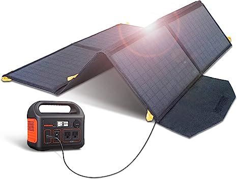 FLEXSOLAR Kit Pannello Solare Pieghevole 60W Caricabatterie Solare