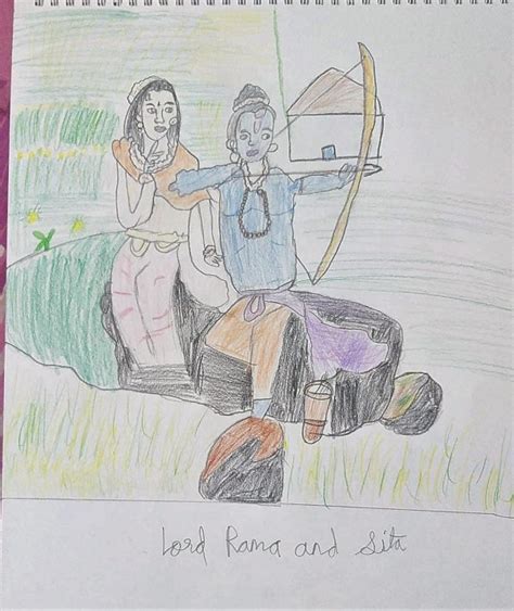 Lord Rama And Sita Art By Yashnashree 9 Bangalore