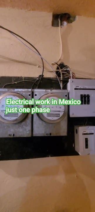 Electrical Panel In Mexico City Straight Bare Wiring No Conduit Only One Phase Electricianlife