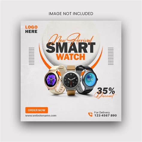 Premium PSD Smartwatch Sale Social Media Post Instagram Web Banner