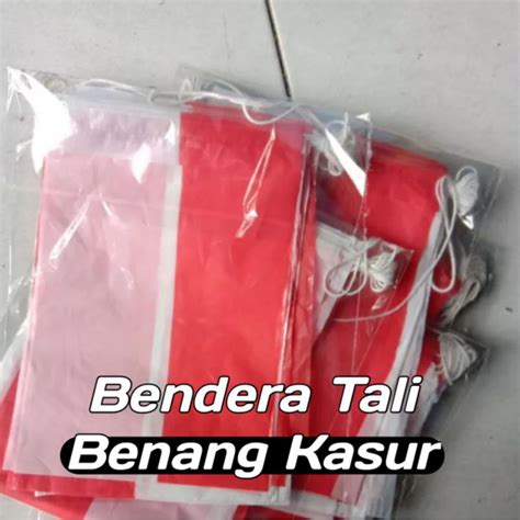 Jual Hiasan HUT RI 17 Agustus Bendera Tali Majang Renceng Renteng