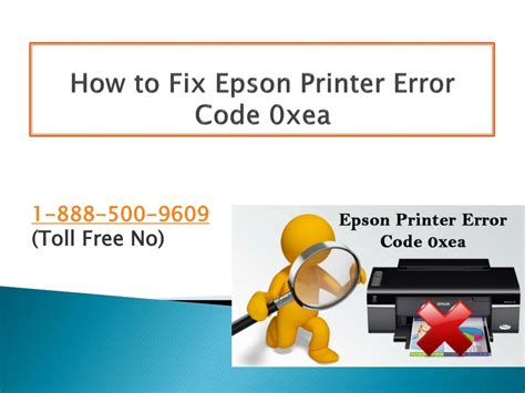 Ppt How To Fix Epson Printer Error Code Xea Powerpoint Presentation