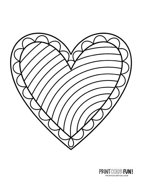 100+ printable heart coloring pages: A huge collection of hearts for ...
