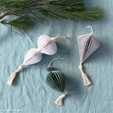 Cardstock And Wooden Bead Honeycomb Ornaments Lia Griffith
