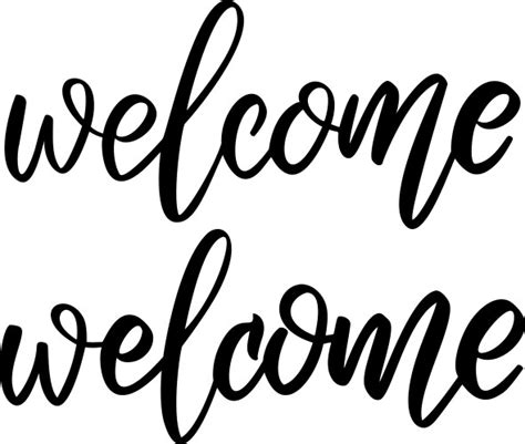 Hand Lettering Welcome Vector Images Over 7000