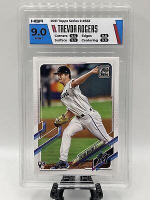 Hga Topps Series Trevor Rogers Rc Miami Marlins Rookie