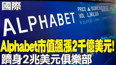 【每日必看】alphabet市值飆漲2千億美元 躋身2兆美元俱樂部｜習布福建廳二會 座位安排雷同 植物擺設玄機 20240428 Youtube