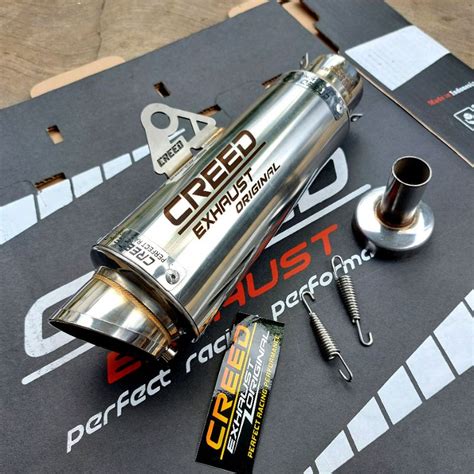 Jual 100 Original Creed Exhaust Muffler Silencer Knalpot Racing 51mm