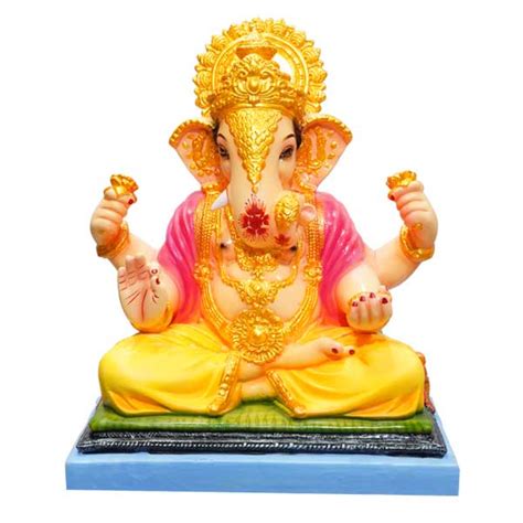 Dagdusheth Ganpati Inch Shadu Murti Free Pooja Box Deep Ganesh