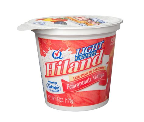 Hiland Fat Free Yogurt Pomagranate Mango 6oz Hiland Dairy