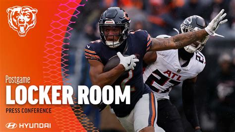 Postgame Locker Room After Bears Win Against Falcons Press Conference