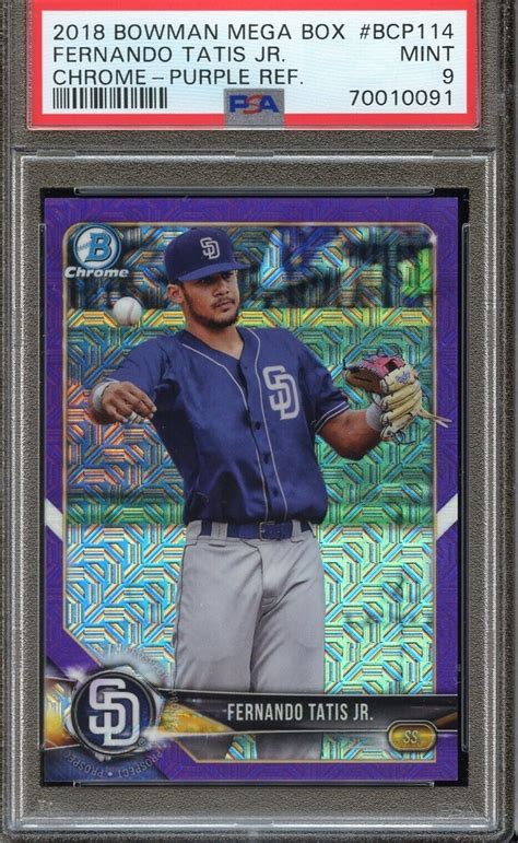 Psa Bowman Chrome Mega Box Purple Refractor Fernando Tatis