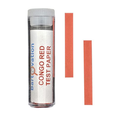 Buy Bartovation Congo Red Test Paper Vial Of Strips For