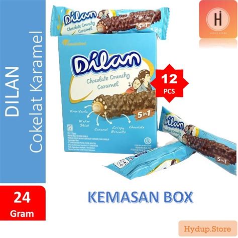 Jual Dilan Chocolate Crunchy Caramel Satuan Pak Isi 12 Pcs 24 Gr