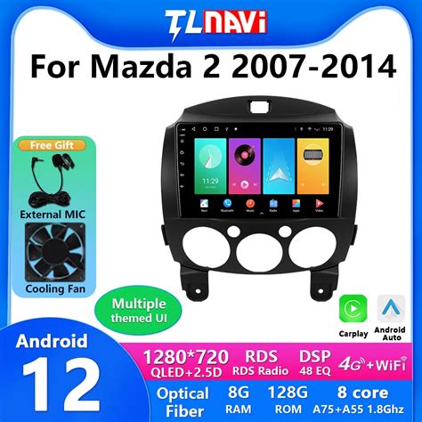 TL9 TL10 Android 12 Car Radio For MAZDA 2 Demio 2007 2014 GPS