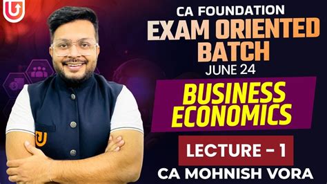 L 1 National Income Economics Exam Oriented CA Foundation June