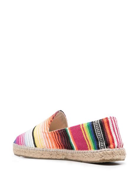 Manebi Tulum Striped Espadrilles Blue Farfetch