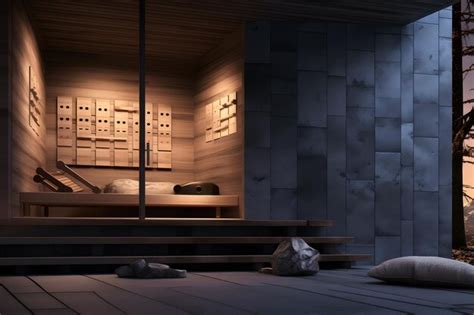 Premium AI Image | A modern sauna room