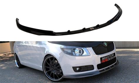 Front Splitter Skoda Fabia Mk2 Gloss Black Our Offer Skoda Fabia Standard Mk2 [2007