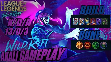 Akali Wild Rift Best Build Baron Lane Gameplay League Of Legends Wild