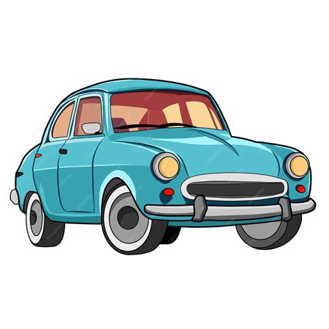 Premium Vector Retro Classic Car Vector Illustration