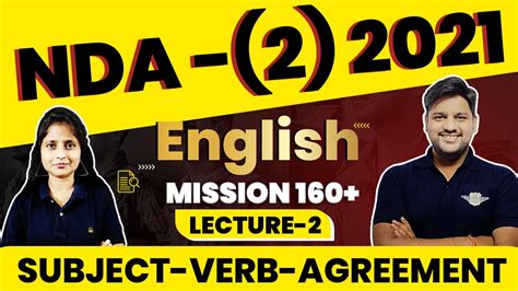 Subject Verb Agreement English Preparation For NDA Important Topics