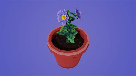 Low poly pixel flower pot : r/PixelArt