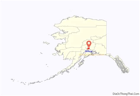 Map of Willow CDP, Alaska - Thong Thai Real