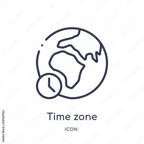 Time Zone Icon From Travel Outline Collection Thin Line Time Zone Icon