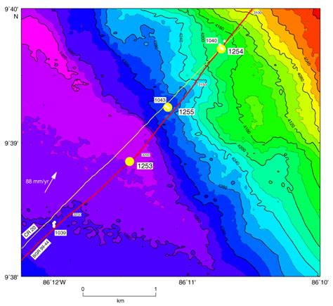 Figure F Drill Sites Occupied During Leg Are Shown As Yellow