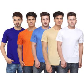 Buy Pack Of 5 Ketex Men Multicolor Round Neck T Shirt Online 1469