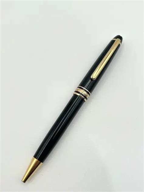 Penna Montblanc Meisterstuck Sfera Ballpoint Pen Black Gold Eur