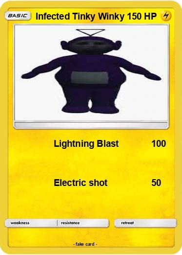 Pokémon Infected Tinky Winky 1 1 Lightning Blast My Pokemon Card