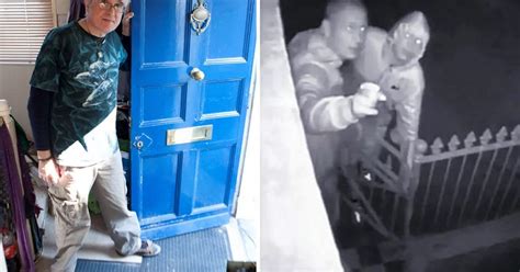 Terrifying Video Shows Thugs Try To Batter Down Man S Door As He Clings On NAKED The Mirror