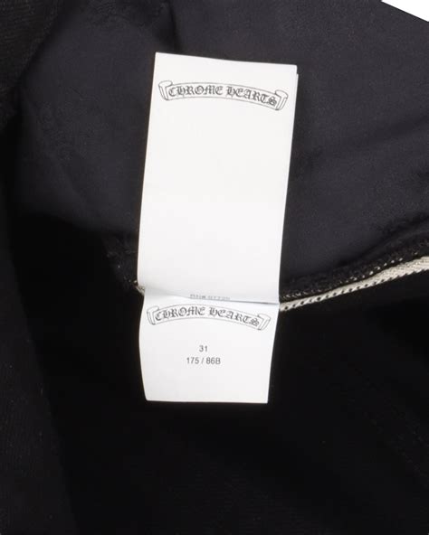 Chrome Hearts Black Zebra Cross Patch Jeans Justin Reed